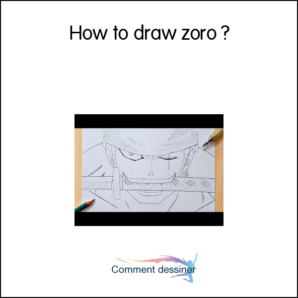 How to draw zoro